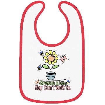 Discover Beautiful Sunflower with a Butterflies and a Bees Bibs