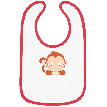 Discover Monkey in a Pocket Bibs