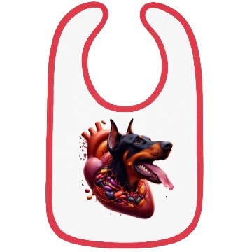 Discover Doberman Devotion: Heartfelt Merch Collection Bibs
