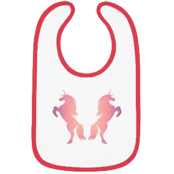 Discover Unicorns baby pink Bibs