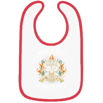 Discover Rock and Roll Skull Bibs