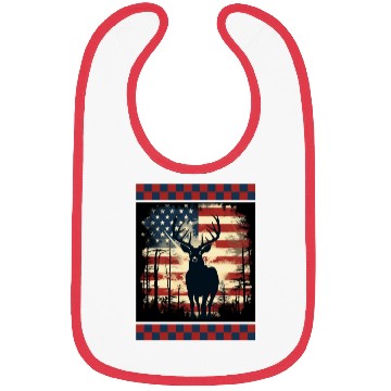 Discover Ripped American Flag Woodland Camo Underlayer Bibs