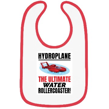 Discover Hydroplane Boat Racing Rollercoaster Adventure Bibs