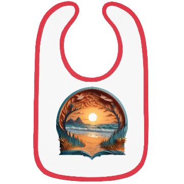 Discover Sea and Sun Artwork Bibs