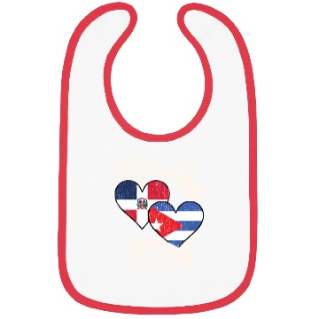 Discover Dominican Cuban Heart Flags Dominican Republic Cub Bibs