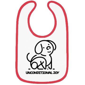 Discover Unconditional Joy, cute Puppy- Light Bibs