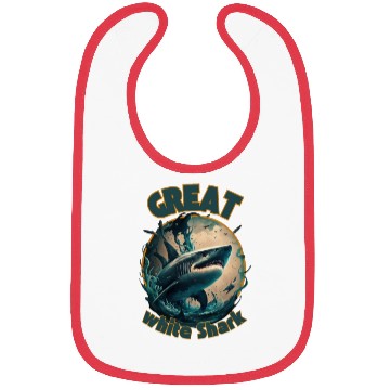 Discover Great White Shark Bibs