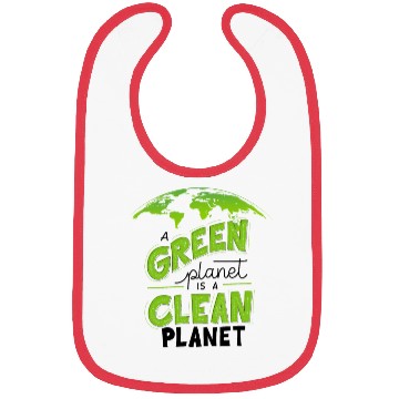 Discover Eco-Friendly Earth Green Clean Design Bibs