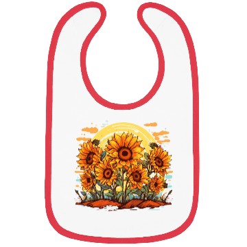 Discover Sunflower Bloom Floral Summer Nature for a Bibs