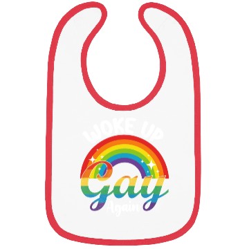 Discover Woke Up Gay Again Pride LGBTQ Rainbow Bibs