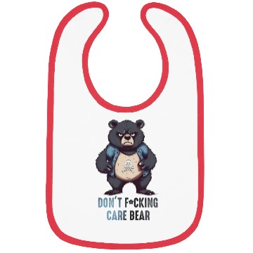 Discover Don't F*cking Care Bear Bibs