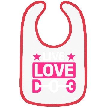 Discover Live love Dog Bibs