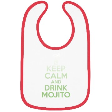 Discover Keep Calm And Drink Mojito Bibs - Funny Rum