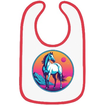 Discover Synthwave Horse 3 Bibs