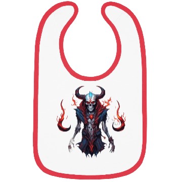 Discover Infernal Conductor: Horned Skeleton Bibs