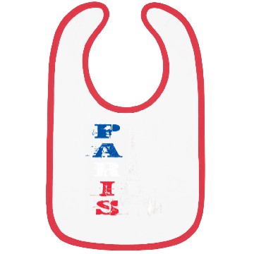 Discover Eiffel Tower Grunge Silhouette Bibs