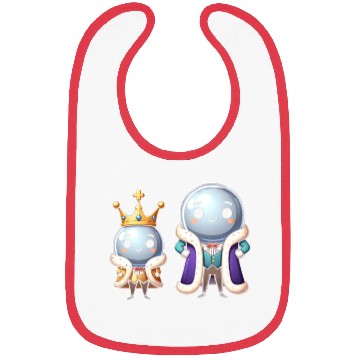 Discover Science Bibs, Two Noble Gasses Dressed In Royal