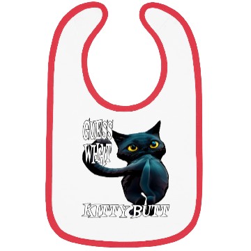 Discover Funny Kitty Butt: Hilarious Guess What Cat- Kitty Bibs