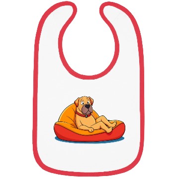Discover Relaxed Mastiff on Cushion Art Bibs
