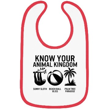 Discover Beach Bibs, Know Your Animal Kingdom Sloth Beach