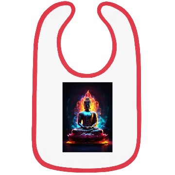 Discover The Buddha Neon Art Bibs