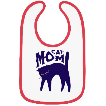 Discover Cat Mom Bibs