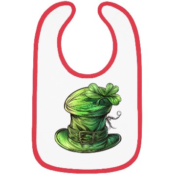 Discover St Patrick Irish Green Hat Bibs
