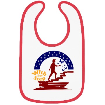 Discover Typography Vector Bibs design With Every Step