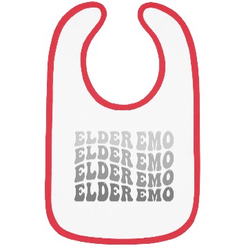 Discover Elder EMO Multi Word Groovy Style Bibs