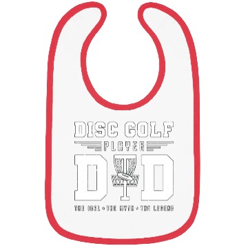 Discover Disc Golf Player Dad The Idol The Myth Disc Golfer Bibs