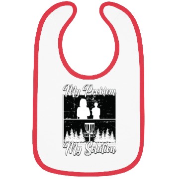 Discover Disc Golf Player My Problem My Pictogram Mom Dad Bibs