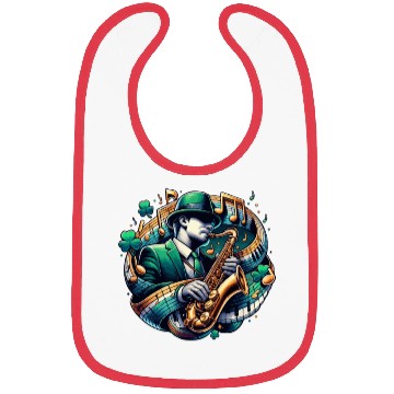 Discover saint patricks day saxophone jazz music Bibs