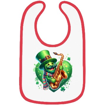 Discover saint patricks day heart jazz music Bibs