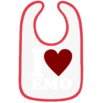 Discover I LOVE EMO Heart Gothic Bibs
