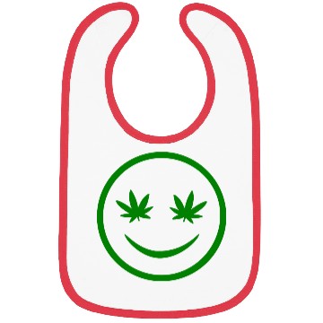 Discover Irish Weed Smile Face Bibs