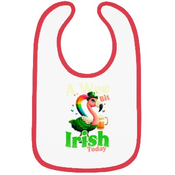 Discover Irish Flamingo St Patricks A Wee Bit Irish Bibs