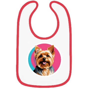 Discover Synthwave Yorkshire Terrier 2 Bibs