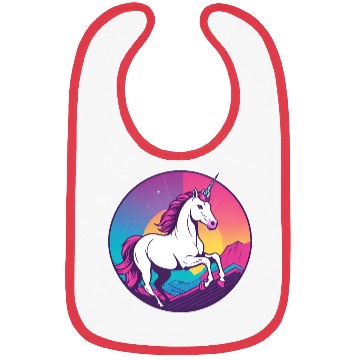 Discover Synthwave Unicorn 1 Bibs