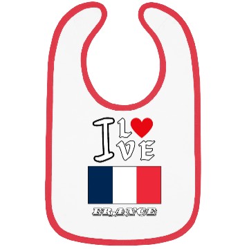 Discover I Love France Bibs