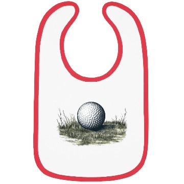 Discover Golf ball on grass Bibs