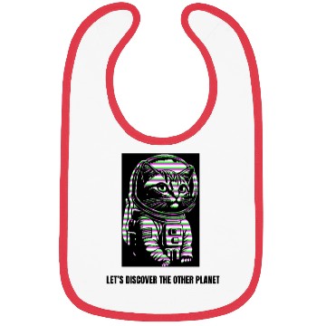 Discover Let's discover the other planet, Astronaut cat. Bibs