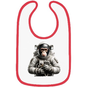 Discover Astronaut Monkey Adventure Bibs