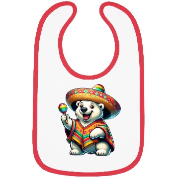 Discover Cinco de Mayo Polar Bear: Festive Mood Bibs