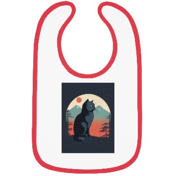 Discover Persian Cat 1 - Japanese Retro Art Bibs