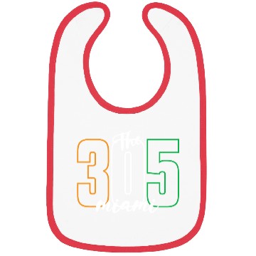 Discover Miami 305 Area Code - Typography Art Bibs