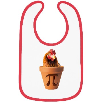 Discover Chicken Pot Pi Funny Math Pi Day Bibs