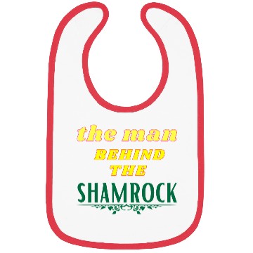 Discover Man Behind The Shamrock Bibs St Patricks Day.
