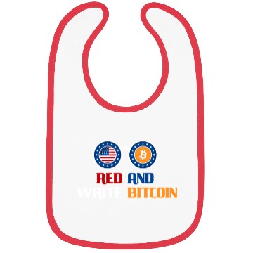 Discover Red and White Bitcoin Bibs