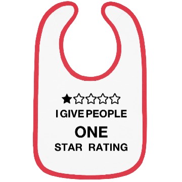 Discover I Give People One Star Rating Bibs