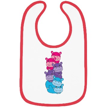 Discover Androgynous Flag Pride Lgbtq Cute Hippo Bibs